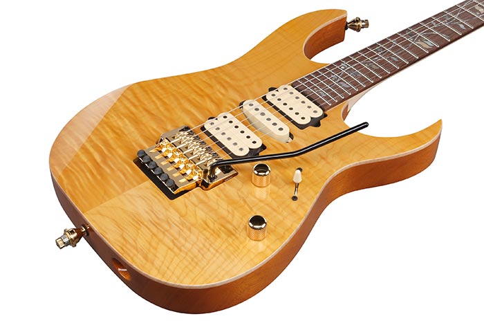 Ibanez Rg8570em Nt J.custom Jap Hsh Dimarzio Fr Rw - Natural - Elektrische gitaar in Strat vorm - Variation 2