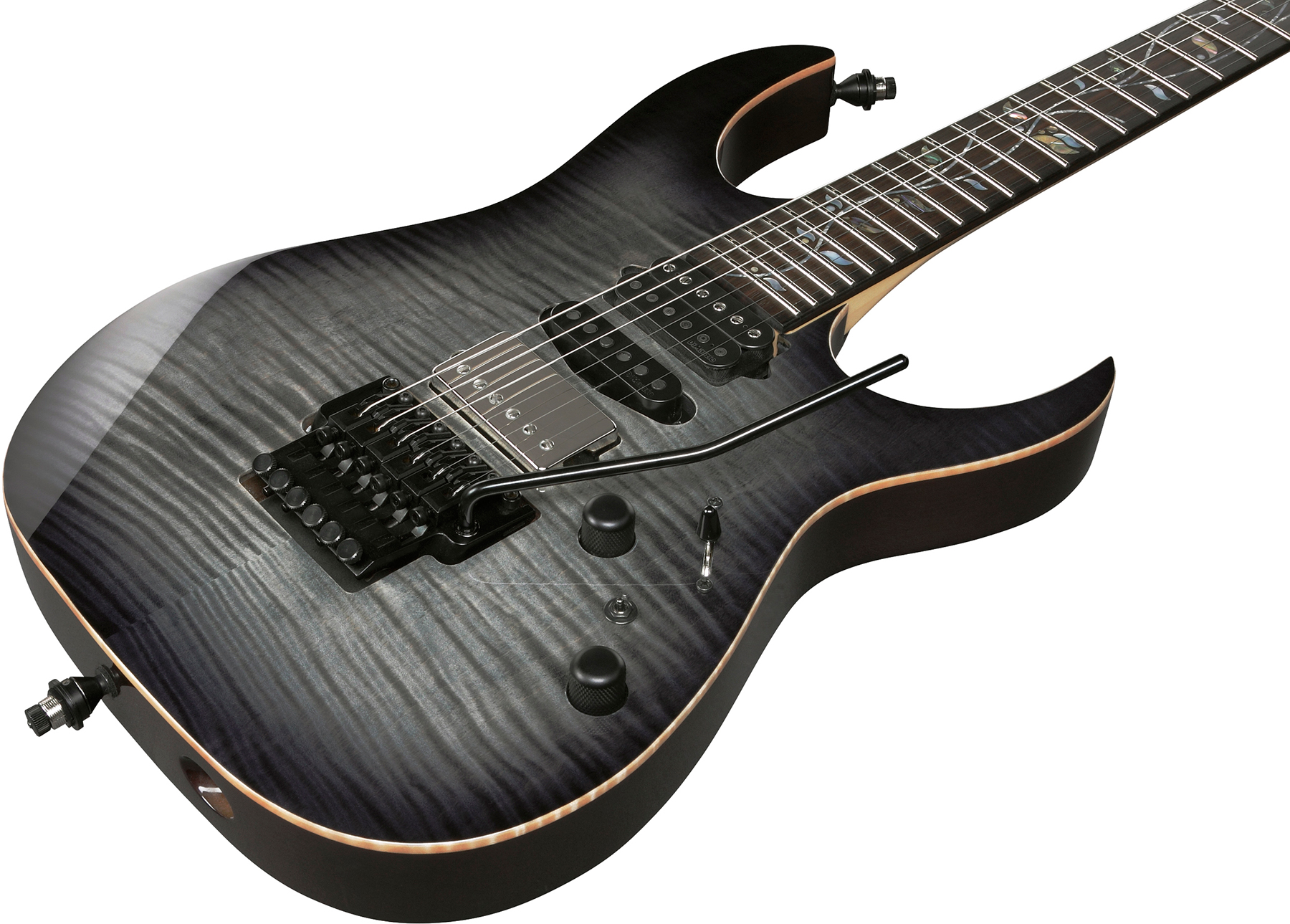 Ibanez Rg8870 Bre J.custom Jap Hsh Dimarzio Fr Eb - Black Rutile - Elektrische gitaar in Str-vorm - Variation 2