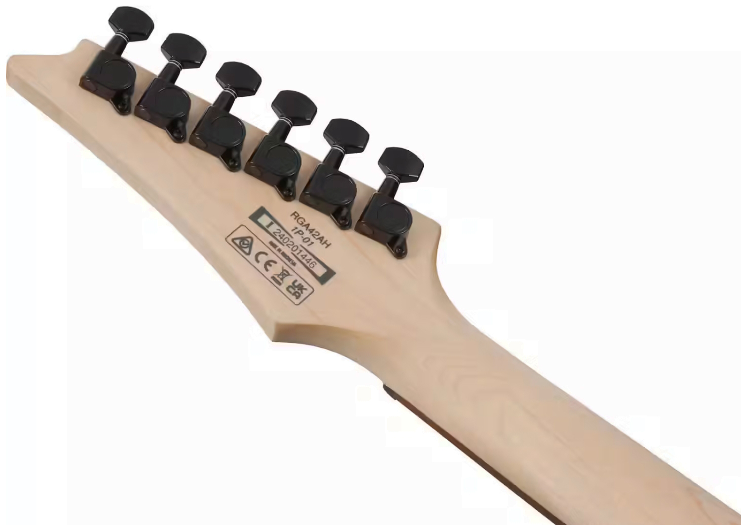 Ibanez Rga42ah Bks Standard 2h Ht Jat - Black Stained - Elektrische gitaar in Strat vorm - Variation 5