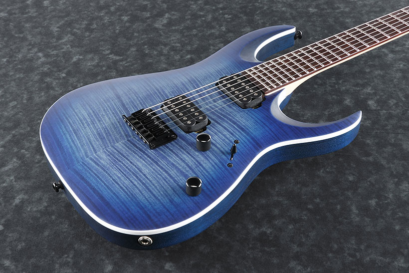 Ibanez Rga42fm Blf Standard Hh Ht Jat - Blue Lagoon Burst Flat - Elektrische gitaar in Str-vorm - Variation 1