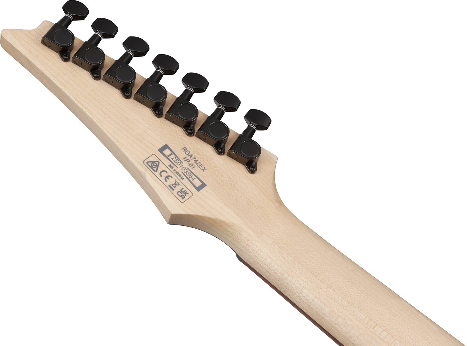 Ibanez Rga742ex Bam Standard 7c 2h Ht Jat - Black Aurora Burst Matte - Elektrische gitaar in Strat vorm - Variation 4