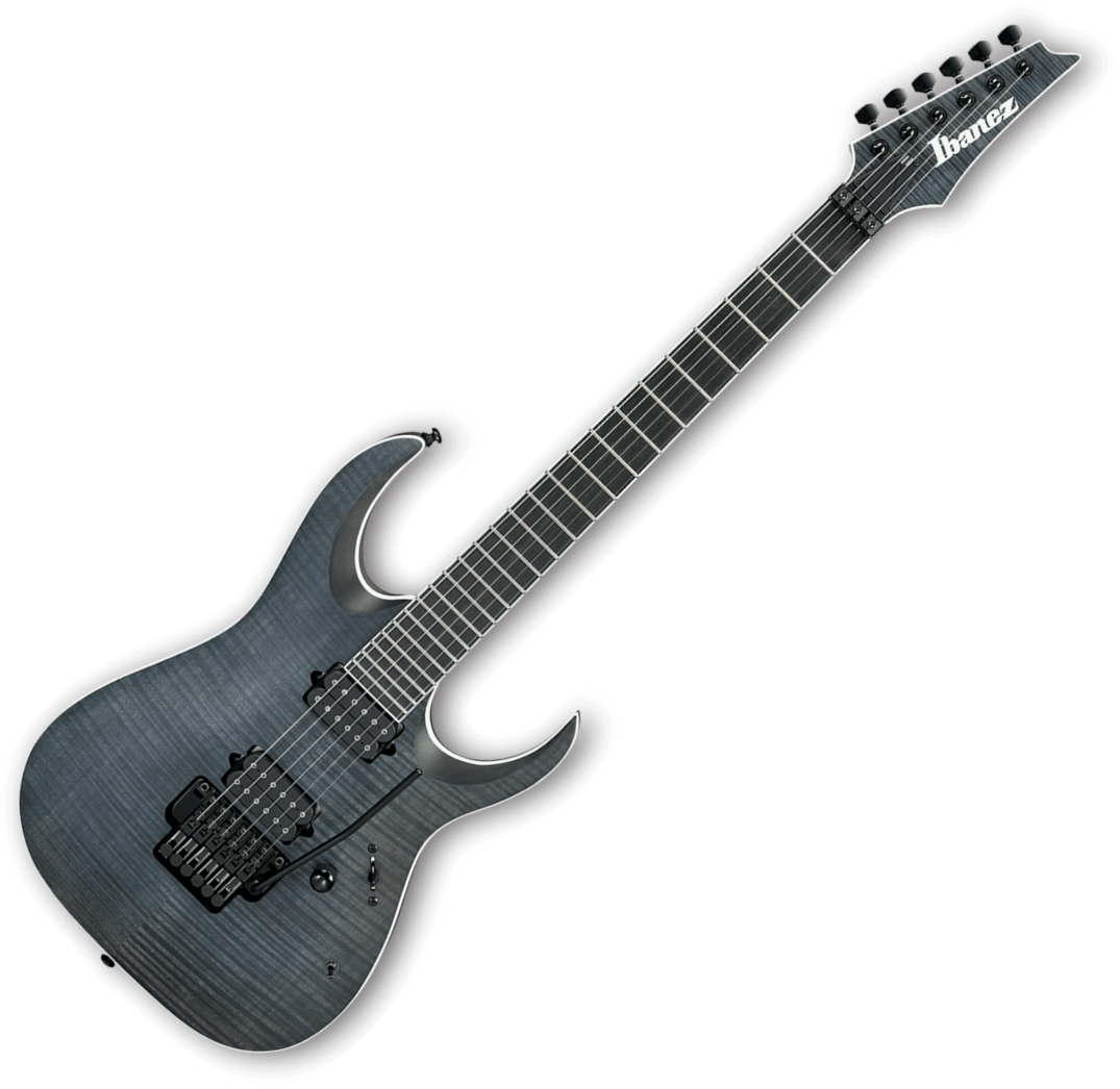Ibanez Iron Label Rgaix6fmt Tgf Hh Dimarzio Fr Eb - Transparent Grey Flat - Elektrische gitaar in Str-vorm - Variation 1
