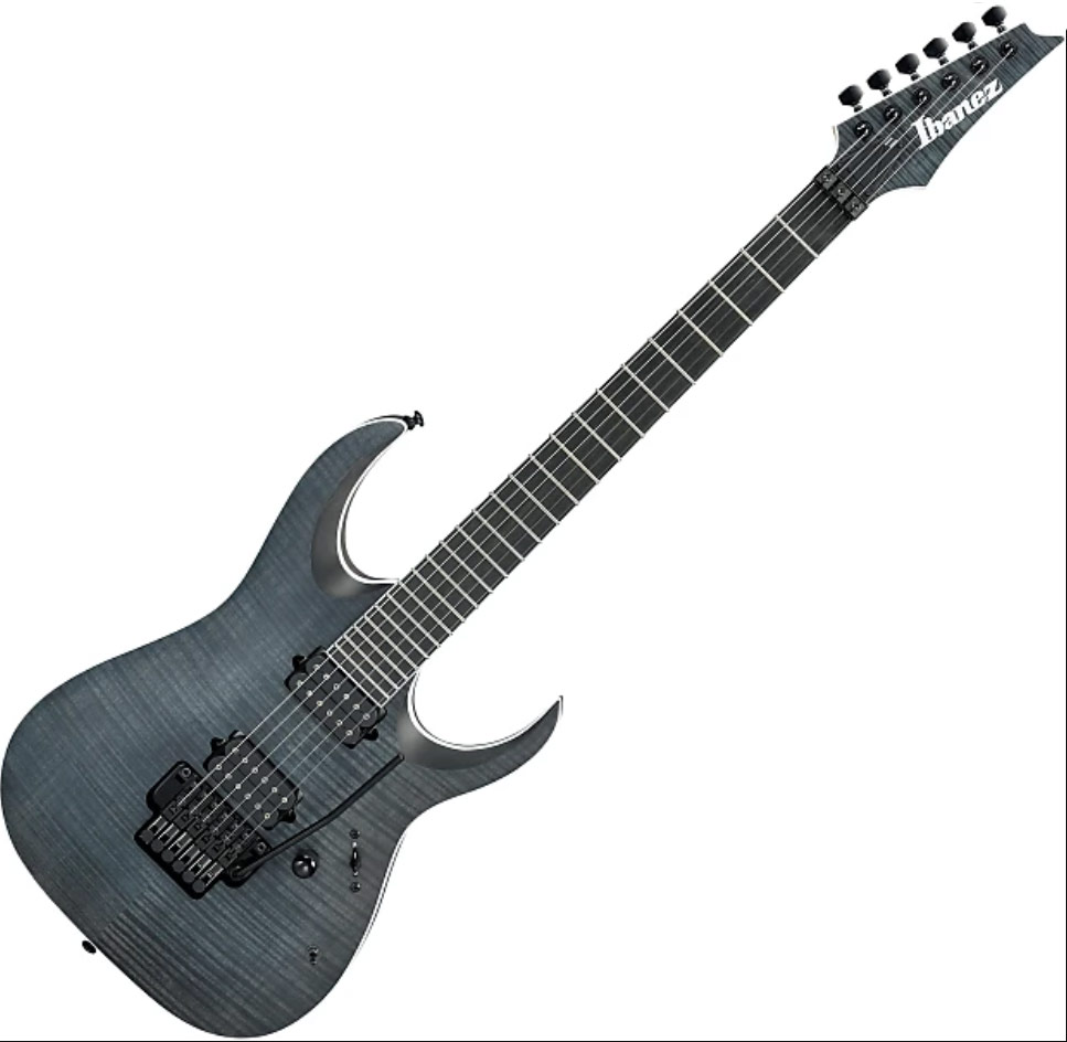 Ibanez Iron Label Rgaix6fmt Tgf Hh Dimarzio Fr Eb - Transparent Grey Flat - Elektrische gitaar in Str-vorm - Variation 4