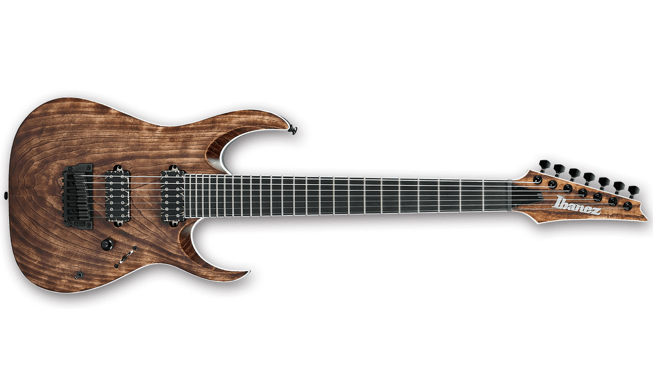 Ibanez Rgaix7u Abs Iron Label 7-cordes Hh Ht - Antique Brown Stained - 7-snarige elektrische gitaar - Variation 1