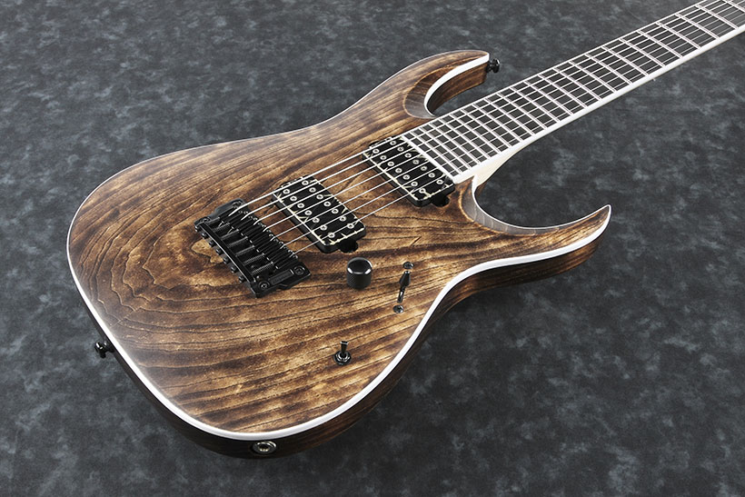 Ibanez Rgaix7u Abs Iron Label 7-cordes Hh Ht - Antique Brown Stained - 7-snarige elektrische gitaar - Variation 2