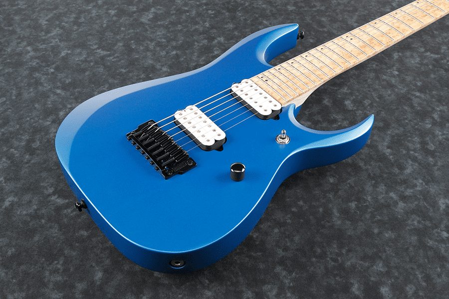 Ibanez Rgdir7m Lbm Iron Label 7-cordes Hh Ht Mn - Laser Blue Matte - 7-snarige elektrische gitaar - Variation 2