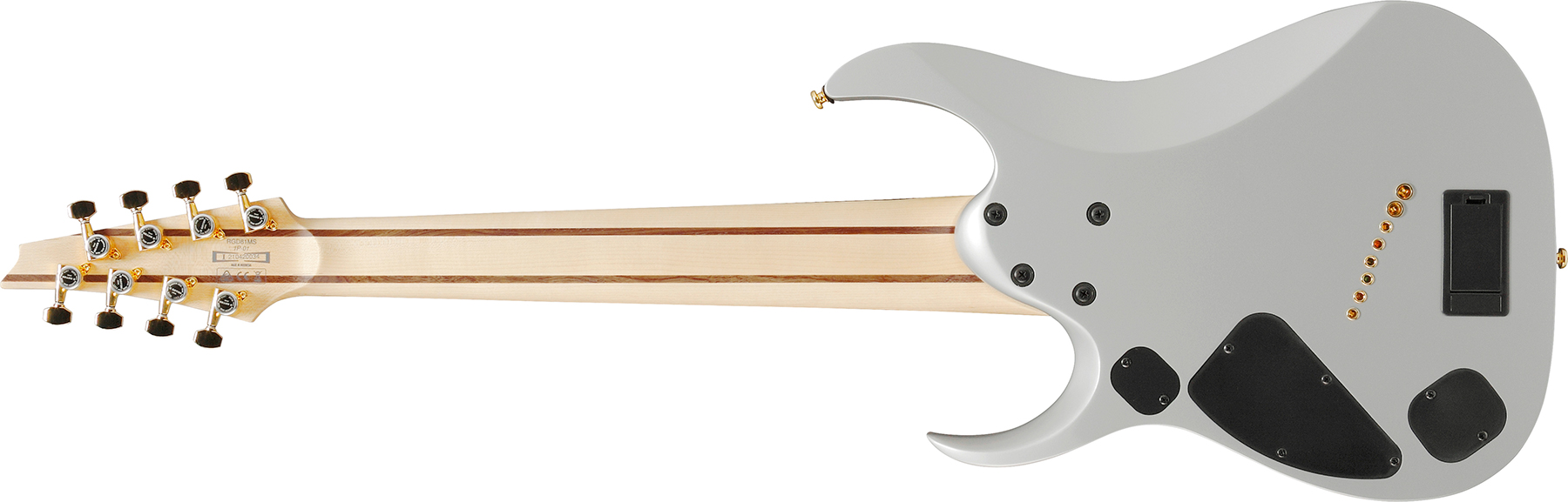 Ibanez Rgdms8 Csm Axe Design Lab 8c Multiscale 2h Fishman Fluence Modern Ht Eb - Classic Silver Matte - 8 en 9 snarige elektrische gitaar - Variation 