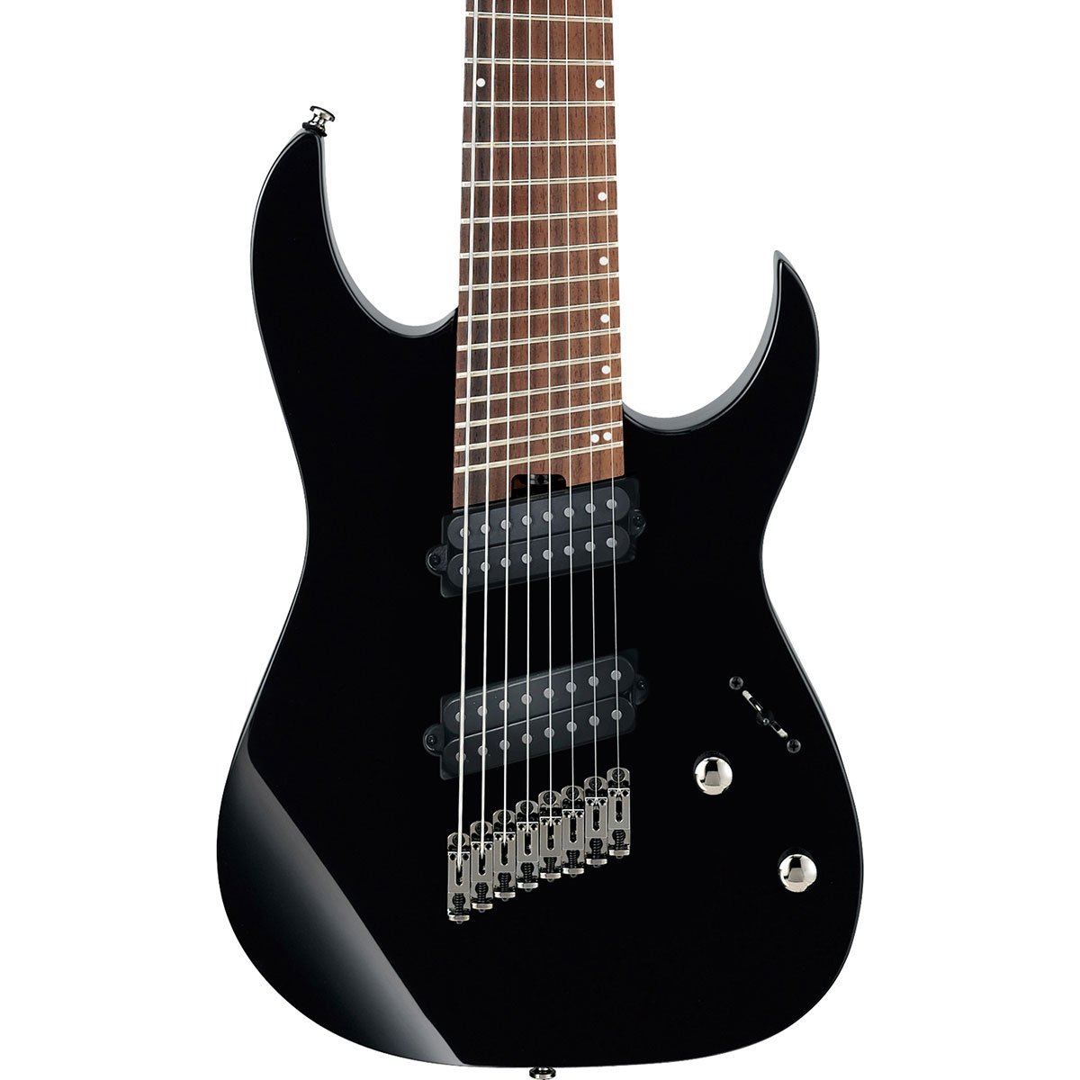 Ibanez Rgms8 Bk 8c Multiscale 2h Ht Jat - Black - Bariton elektrische gitaar - Variation 1