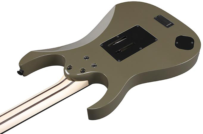Ibanez Rgr5130 Km Prestige Jap 2h Fishman Fluence Modern Fr Eb - Khaki Metallic - Elektrische gitaar in Str-vorm - Variation 3