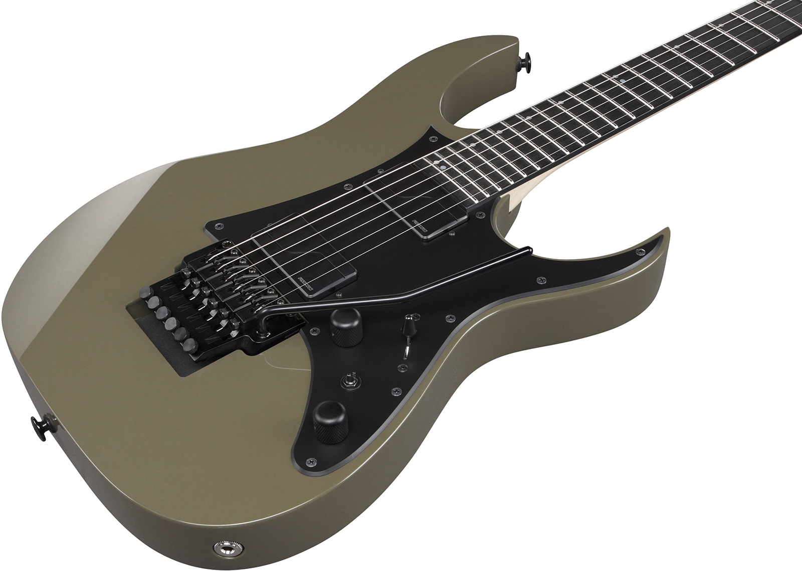 Ibanez Rgr5130r Km Prestige Jap 2h Fishman Fluence  Fr Rw - Khaki Metallic - Elektrische gitaar in Strat vorm - Variation 2