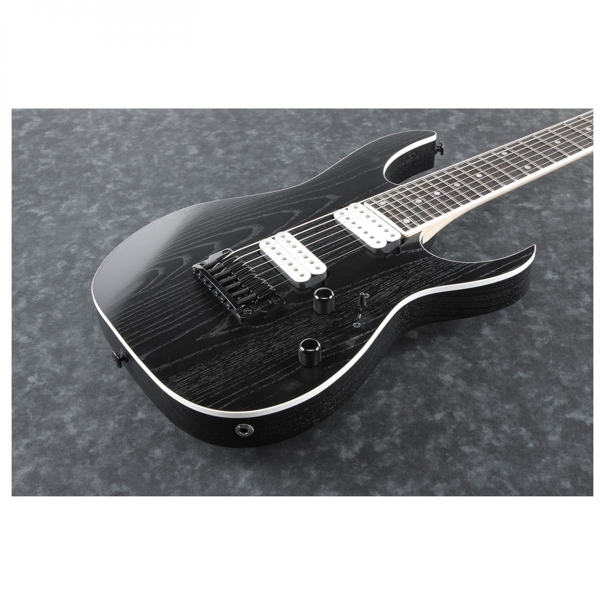 Ibanez Rgr752ahbf Wk Prestige Jap 7c 2h Dimarzio Ht Eb - Weathered Black - 7-snarige elektrische gitaar - Variation 2