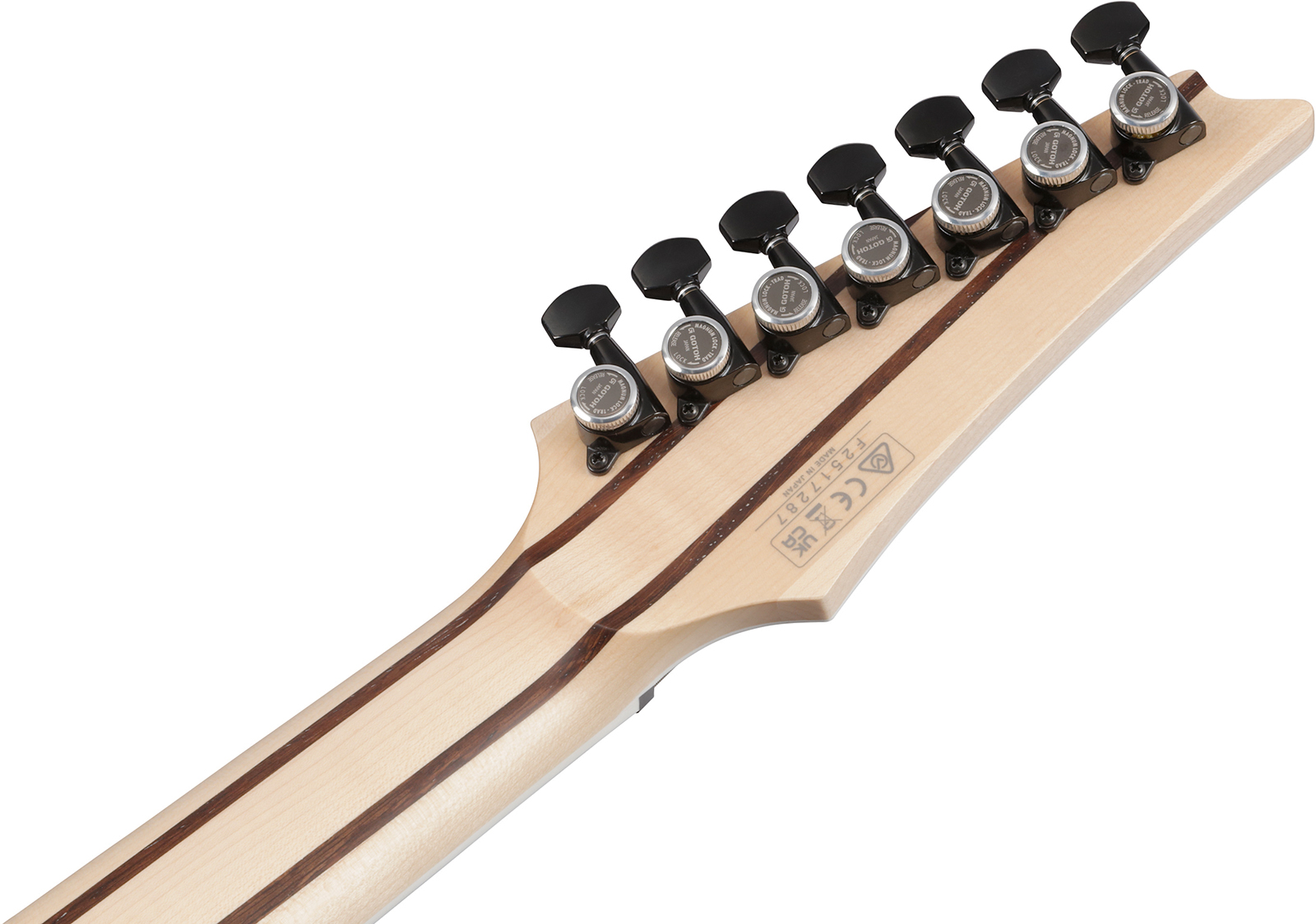 Ibanez Rgr762ahbf Wk Prestige Jap 7c 2h Dimarzio Ht Rw - Weathered Black - Elektrische gitaar in Strat vorm - Variation 4