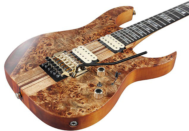 Ibanez Rgt1220pb Abs Premium Hh Dimarzio Fr Eb - Antique Brown Stain - Elektrische gitaar in Str-vorm - Variation 2