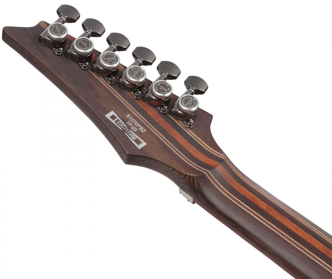 Ibanez S1070pbz Ckb Sabre Premium Hsh Dimarzio Fr Rw - Charcoal Black Burst - Elektrische gitaar in Str-vorm - Variation 4