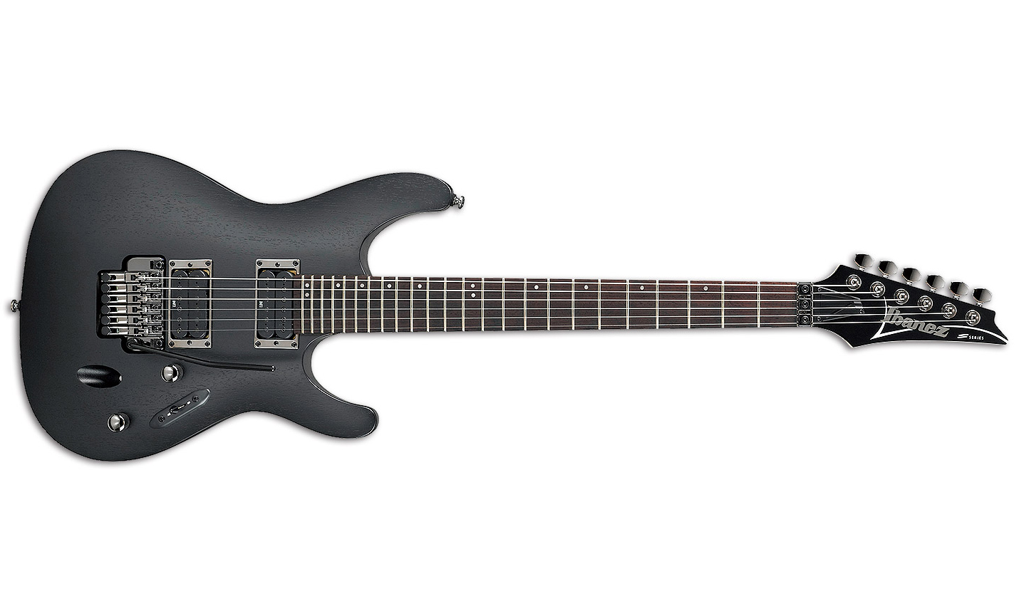 Ibanez S520 Wk Standard Hh Fr Jat - Weathered Black - Elektrische gitaar in Str-vorm - Variation 1