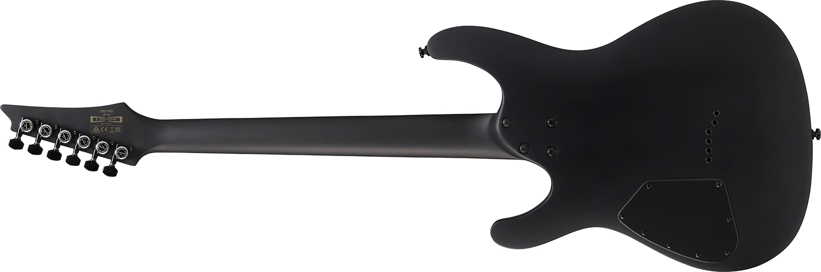 Ibanez S721rb Bkf Iron Label 2h Ht Eb - Black Flat - Elektrische gitaar in Strat vorm - Variation 1