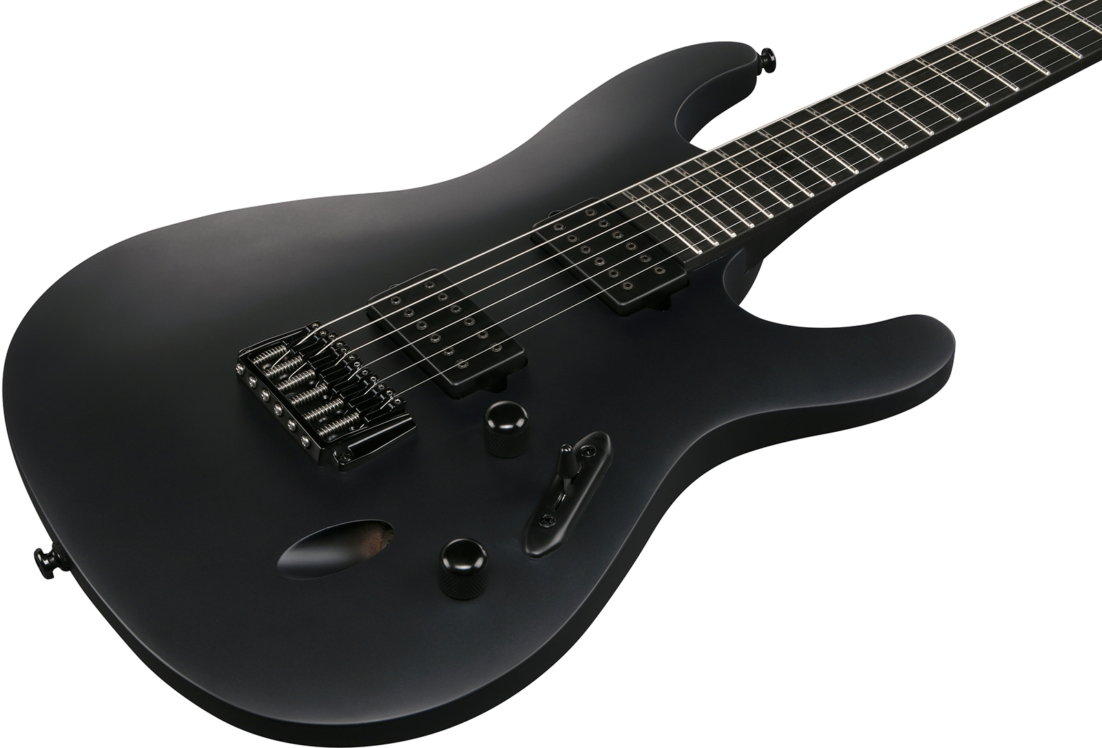 Ibanez S721rb Bkf Iron Label 2h Ht Eb - Black Flat - Elektrische gitaar in Strat vorm - Variation 2