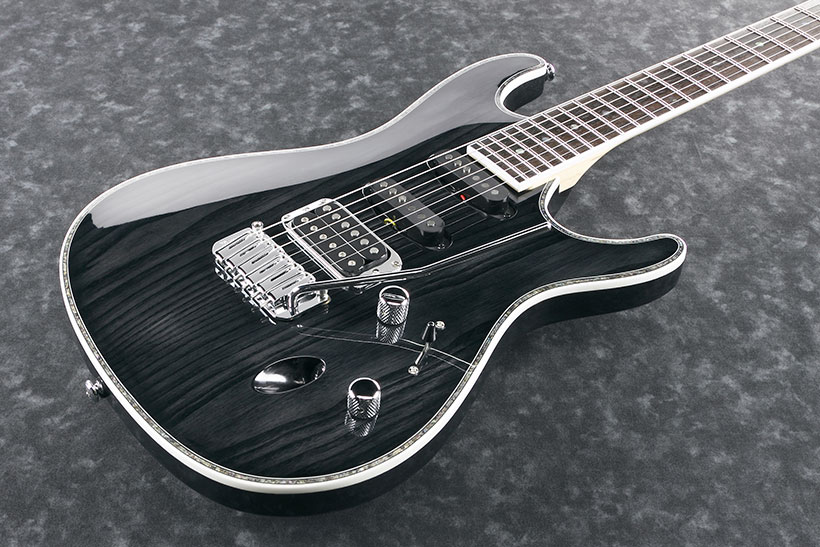 Ibanez Sa360ah Stk Hss Trem Nzp - Stained Black - Elektrische gitaar in Str-vorm - Variation 1