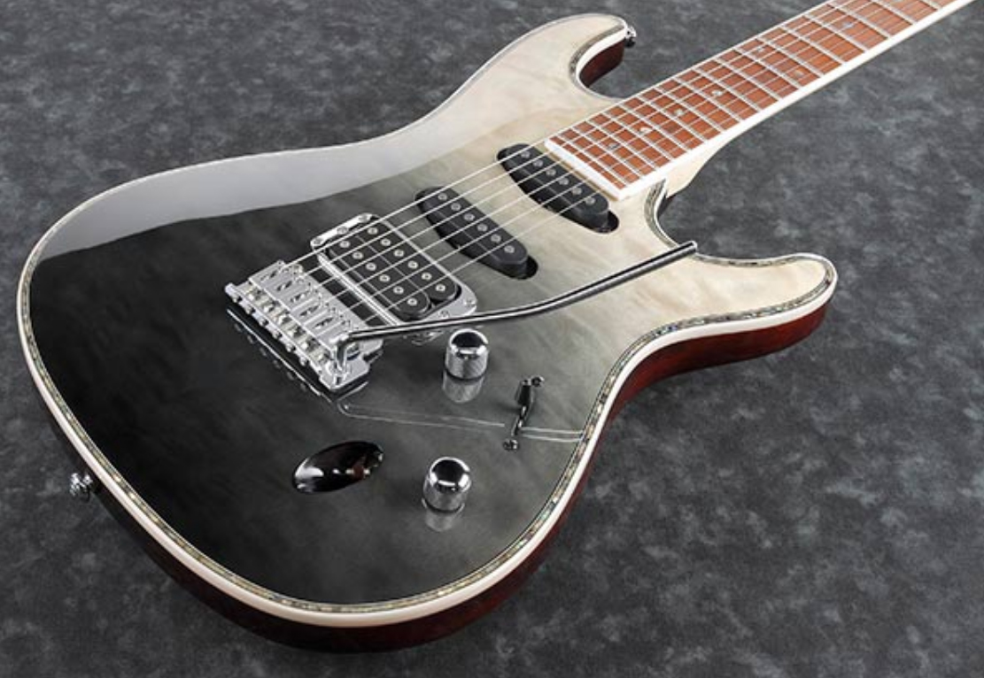Ibanez Sa360nqm Bmg Standard Hss Trem Jat - Black Mirage Gradation Low Gloss - Elektrische gitaar in Str-vorm - Variation 2