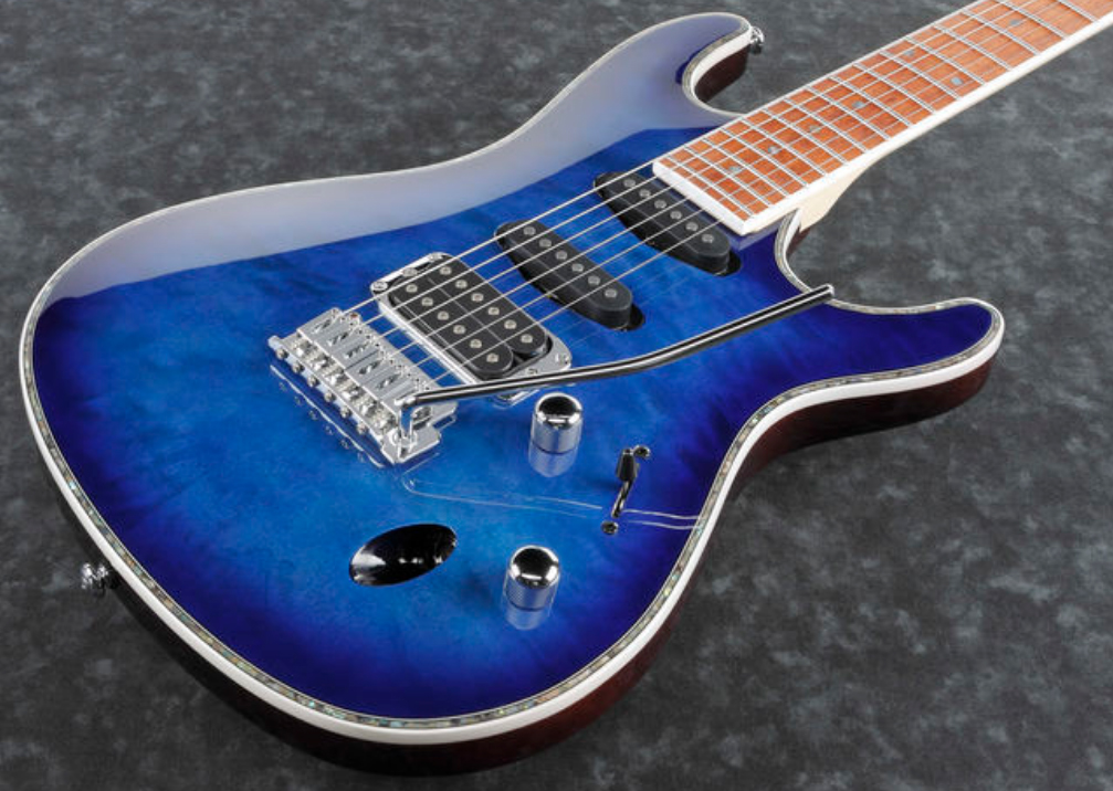 Ibanez Sa360nqm Spb Standard Hss Trem Jat - Sapphire Blue - Elektrische gitaar in Str-vorm - Variation 2