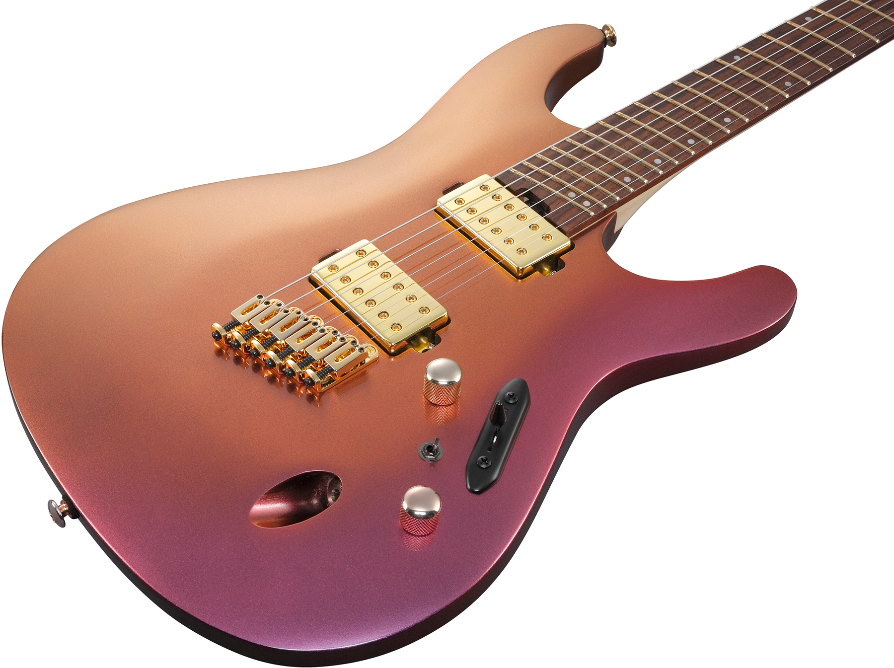 Ibanez Sml721 Rgc Axe Design Lab Multiscale 2h Ht Rw - Rose Gold Chameleon - Multi-scale gitaar - Variation 2