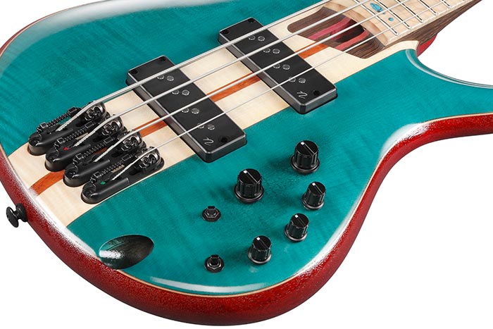 Ibanez Sr1426b Cgl Premium 6c Active Mn - Caribbean Green - Solid body elektrische bas - Variation 3