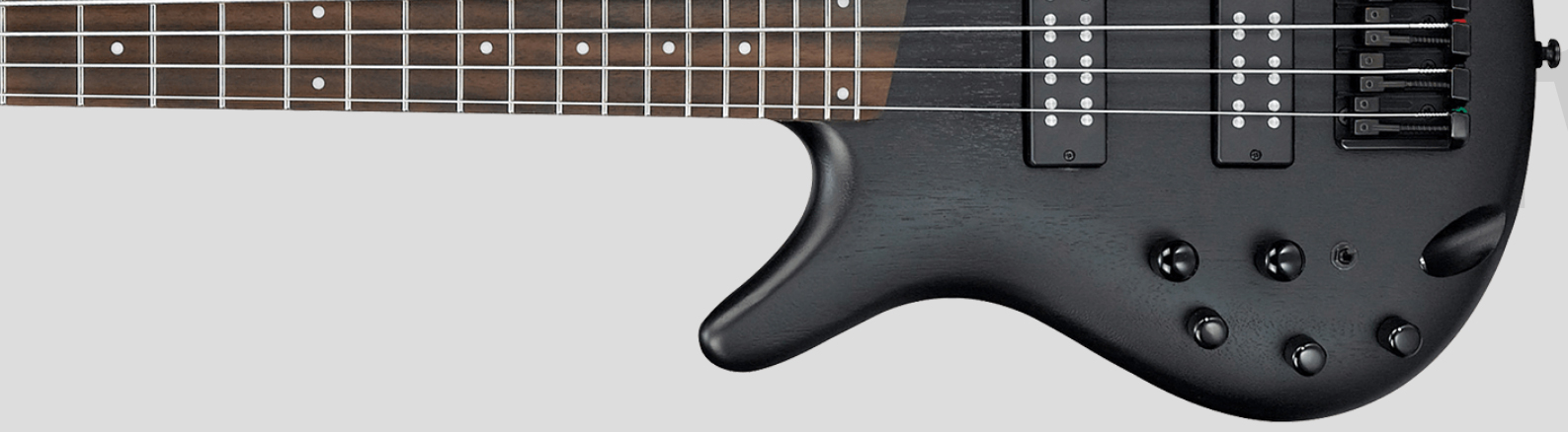 Ibanez Sr300ebl Wk Lh Gaucher Standard Active Jat - Weathered Black - Solid body elektrische bas - Variation 1