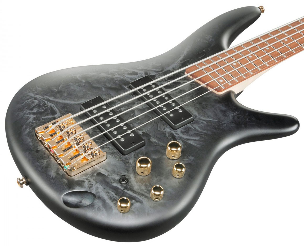 Ibanez Sr305edx Bzm Standard 5c Active Jat - Black Ice Frozen Matte - Solid body elektrische bas - Variation 2