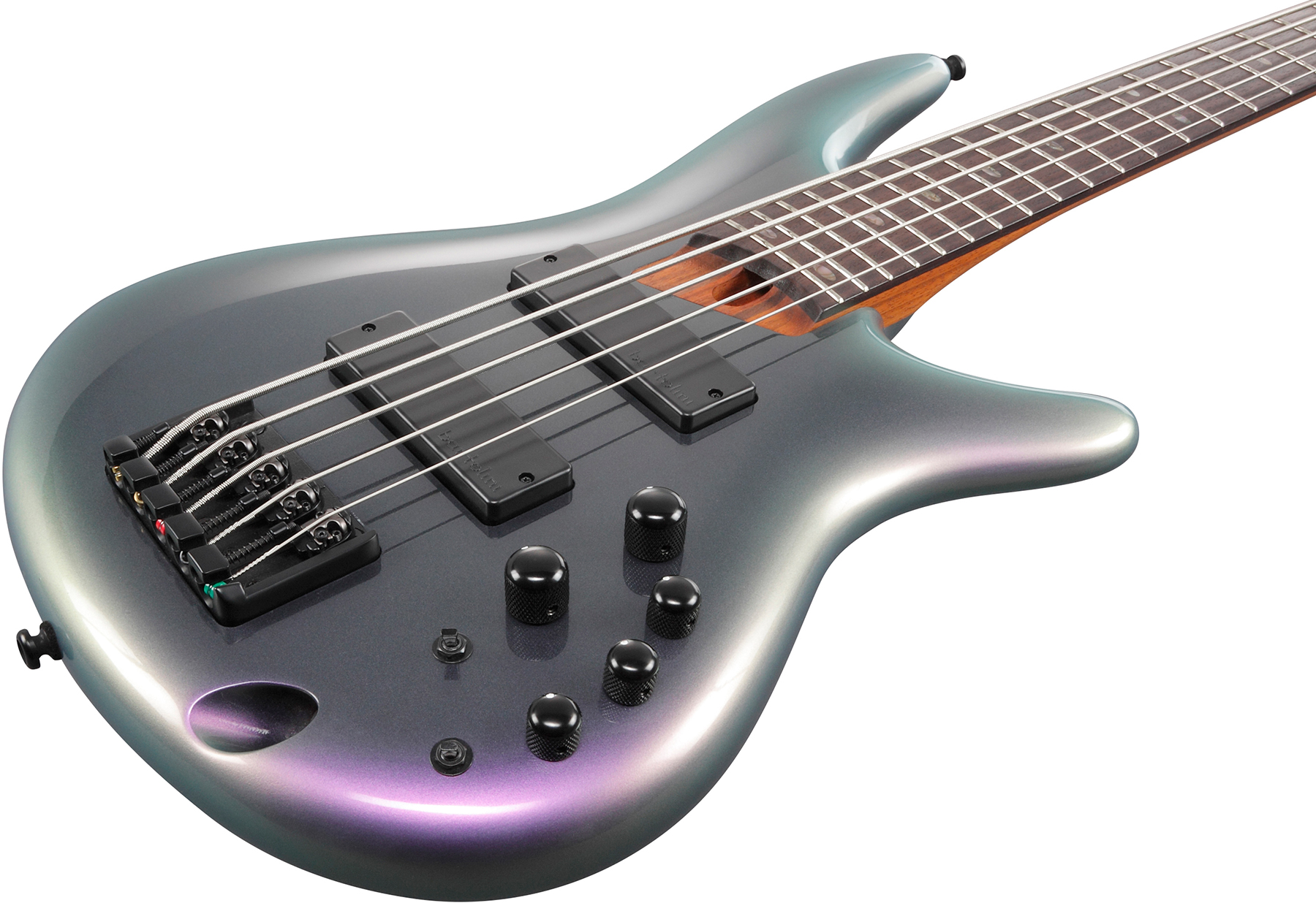 Ibanez Sr505e Bab Standard 5c Active Bartolini Rw - Black Aurora Burst - Solid body elektrische bas - Variation 2