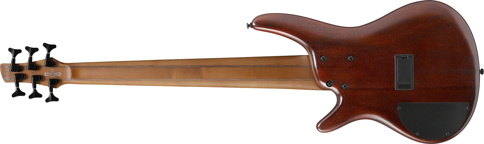 Ibanez Sr506a Mhl Standard 6c Active Bartolini Rw - Mahogany Brown Burst Low Gloss - Solid body elektrische bas - Variation 1