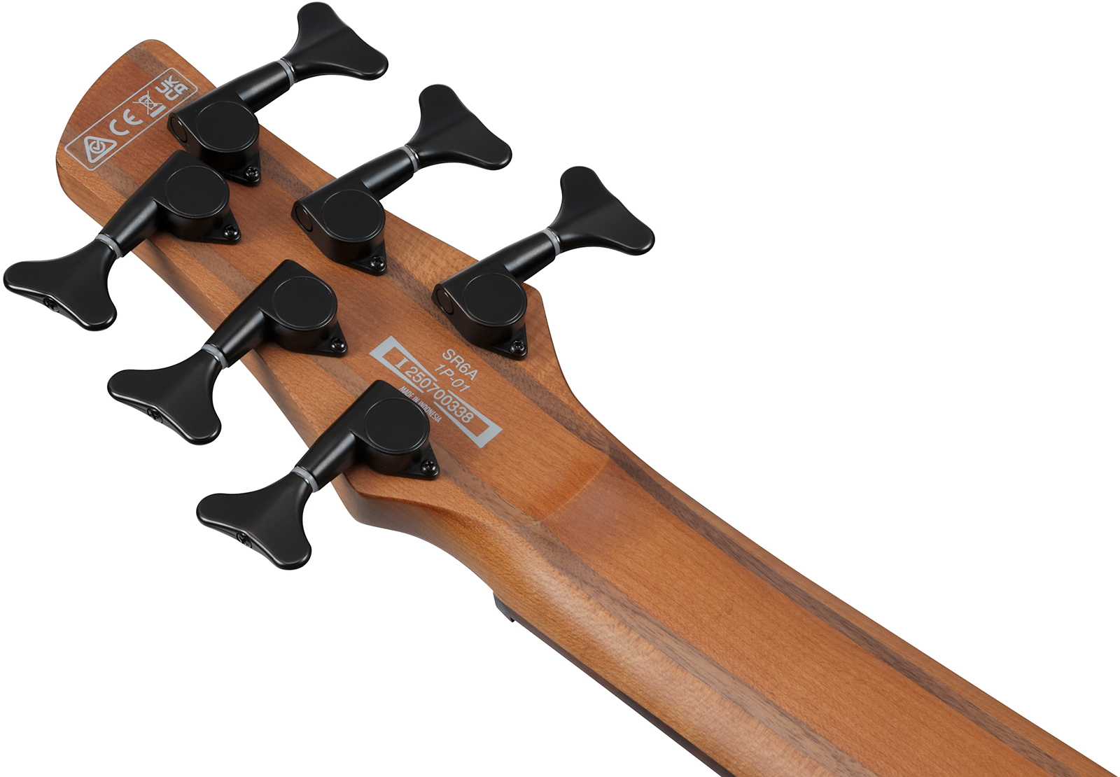 Ibanez Sr506a Mhl Standard 6c Active Bartolini Rw - Mahogany Brown Burst Low Gloss - Solid body elektrische bas - Variation 4