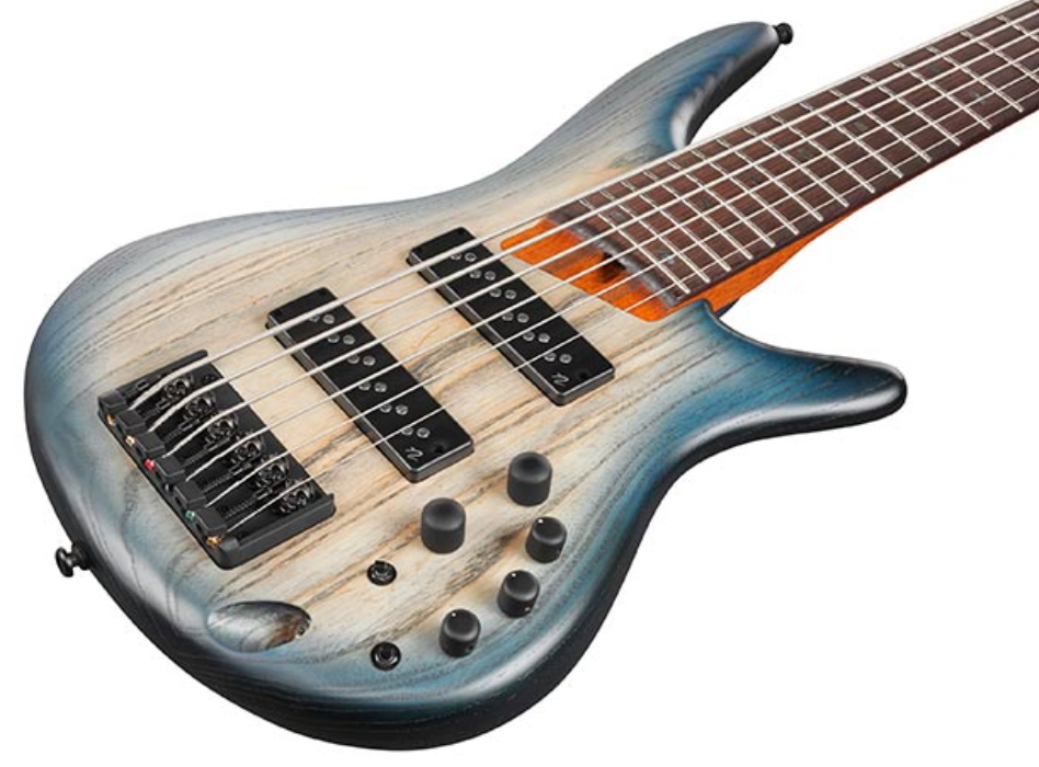 Ibanez Sr606e Ctf Standard 6c Active Rw - Cosmic Blue Starburst Flat - Solid body elektrische bas - Variation 2