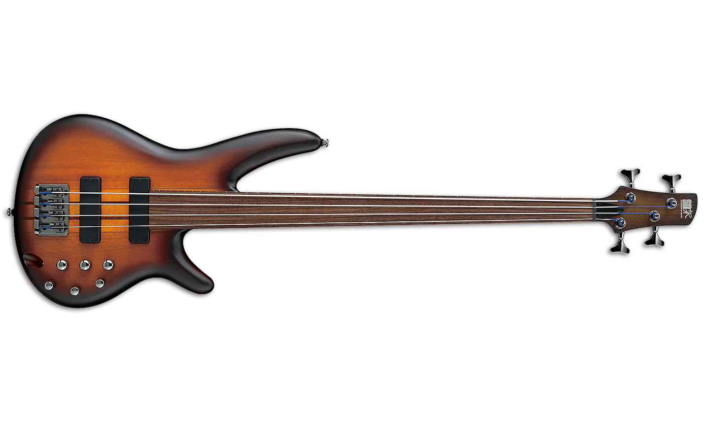 Ibanez Srf700 Bbf Fretless - Brown Burst Flat - Solid body elektrische bas - Variation 1