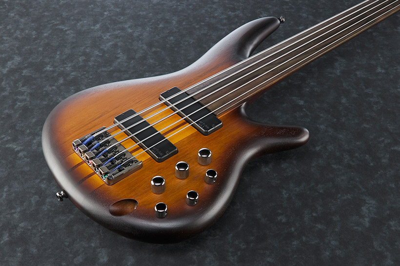 Ibanez Srf705 Bbf Workshop 5-cordes - Brown Burst Flat - Solid body elektrische bas - Variation 2