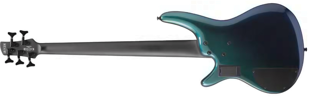Ibanez Srms725 Bcm Workshop 5c Multiscale Active Fishman Fluence Pp - Blue Chameleon - Solid body elektrische bas - Variation 1