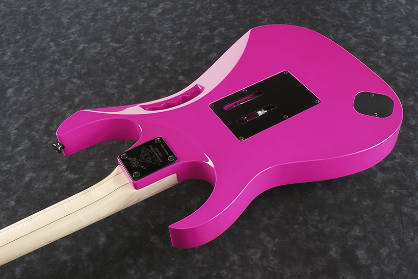 Ibanez Steve Vai Jem777 Sk Japan Hsh Dimarzio Fr - Shocking Pink - Elektrische gitaar in Str-vorm - Variation 2