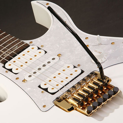 Ibanez Steve Vai Jem7v Wh Prestige Japon Signature Hsh Fr Rw - White - Elektrische gitaar in Str-vorm - Variation 2