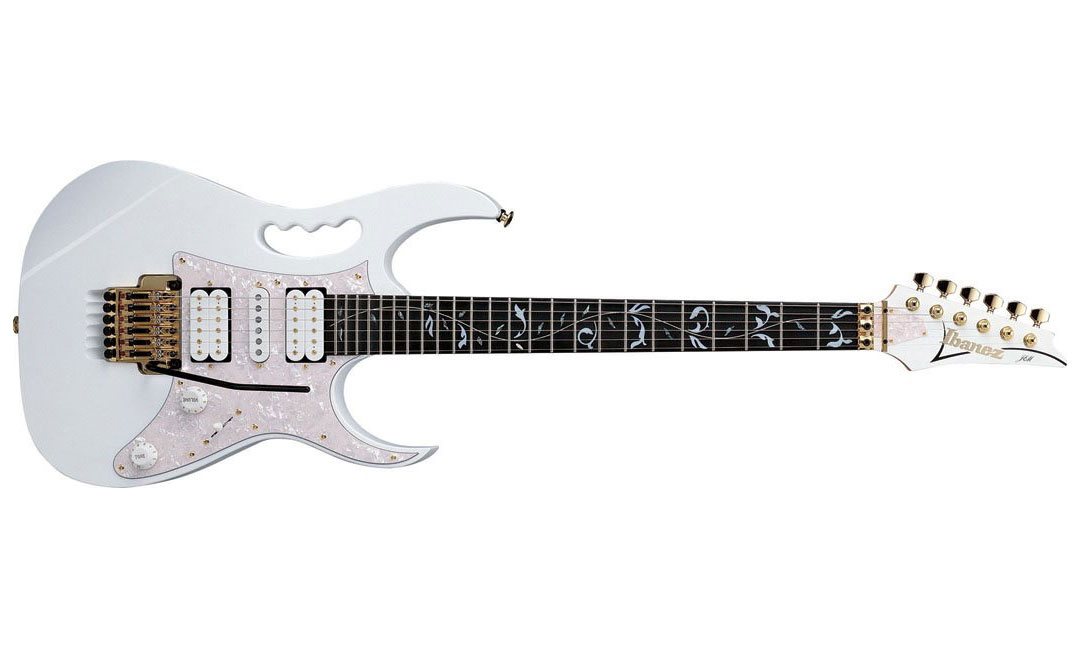 Ibanez Steve Vai Jem7v Wh Prestige Japon Signature Hsh Fr Rw - White - Elektrische gitaar in Str-vorm - Variation 1