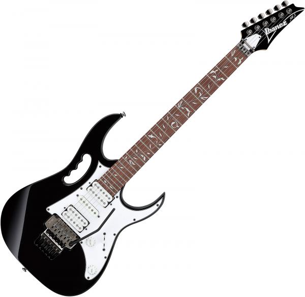 Solid body elektrische gitaar Ibanez Steve Vai JEMJR BK - Black