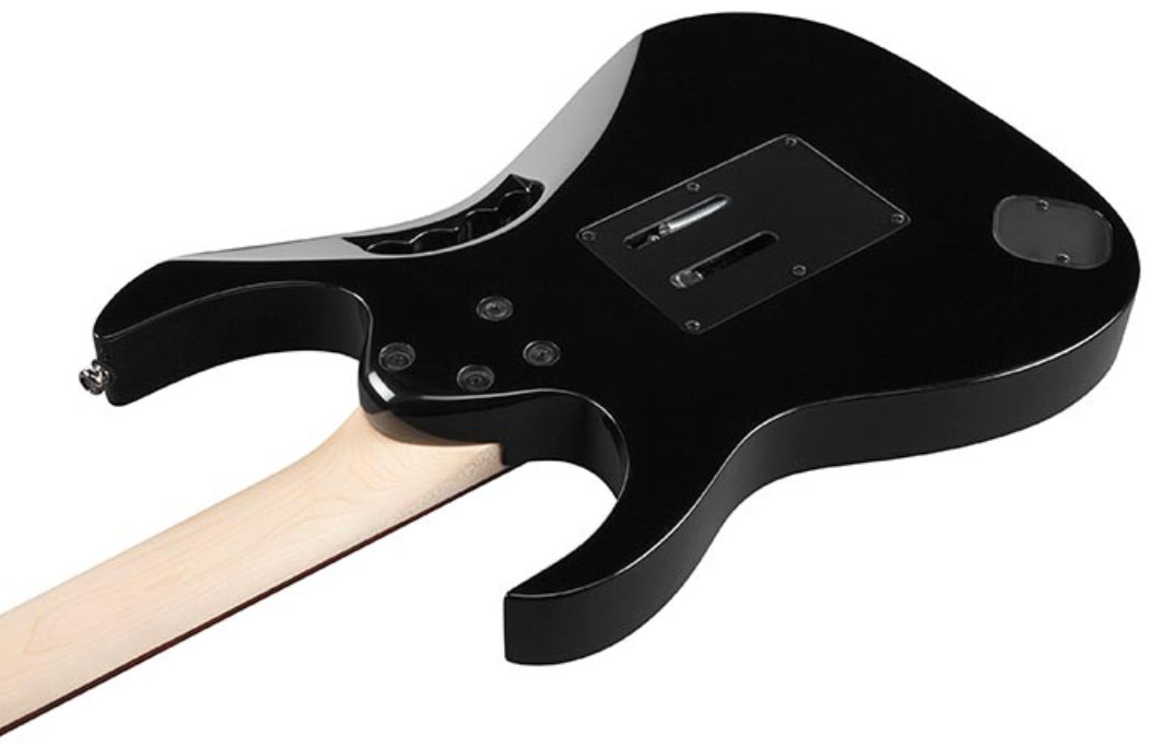 Ibanez Steve Vai Jemjr Bk Signature Hsh Fr Jat - Black - Elektrische gitaar in Str-vorm - Variation 3