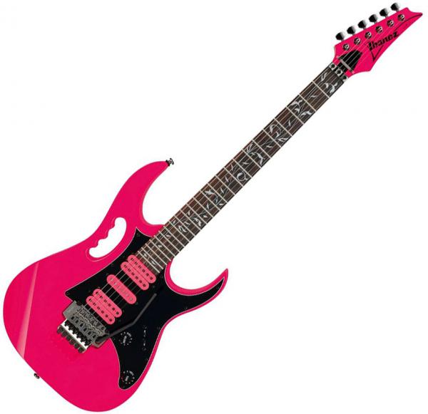 Solid body elektrische gitaar Ibanez Steve Vai JEMJR PK - Pink