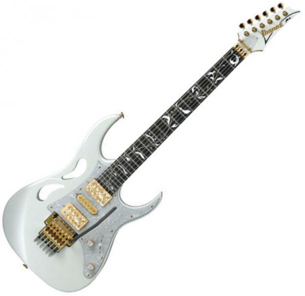 Solid body elektrische gitaar Ibanez Steve Vai PIA3761 SLW Japan - Stallion white