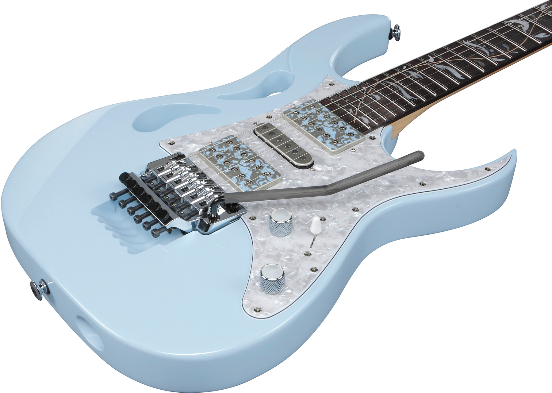 Ibanez Steve Vai Pia3761c Blp Signature Jap 2h Dimarzio Fr Rw - Blue Powder - Elektrische gitaar in Str-vorm - Variation 2