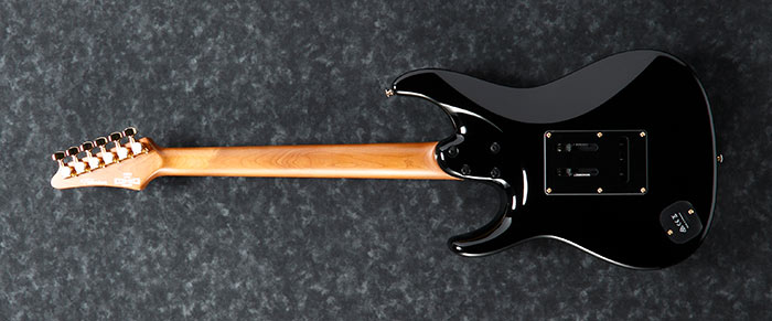 Ibanez Tim Henson Thbb10 Bk Premium Signature Hss Trem Mn +housse - Black - Elektrische gitaar in Str-vorm - Variation 1