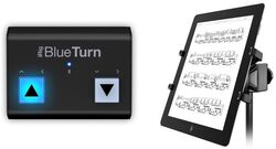 Midi voetschakelaar  Ik multimedia iRig BlueTurn + iKlip Xpand Bundle