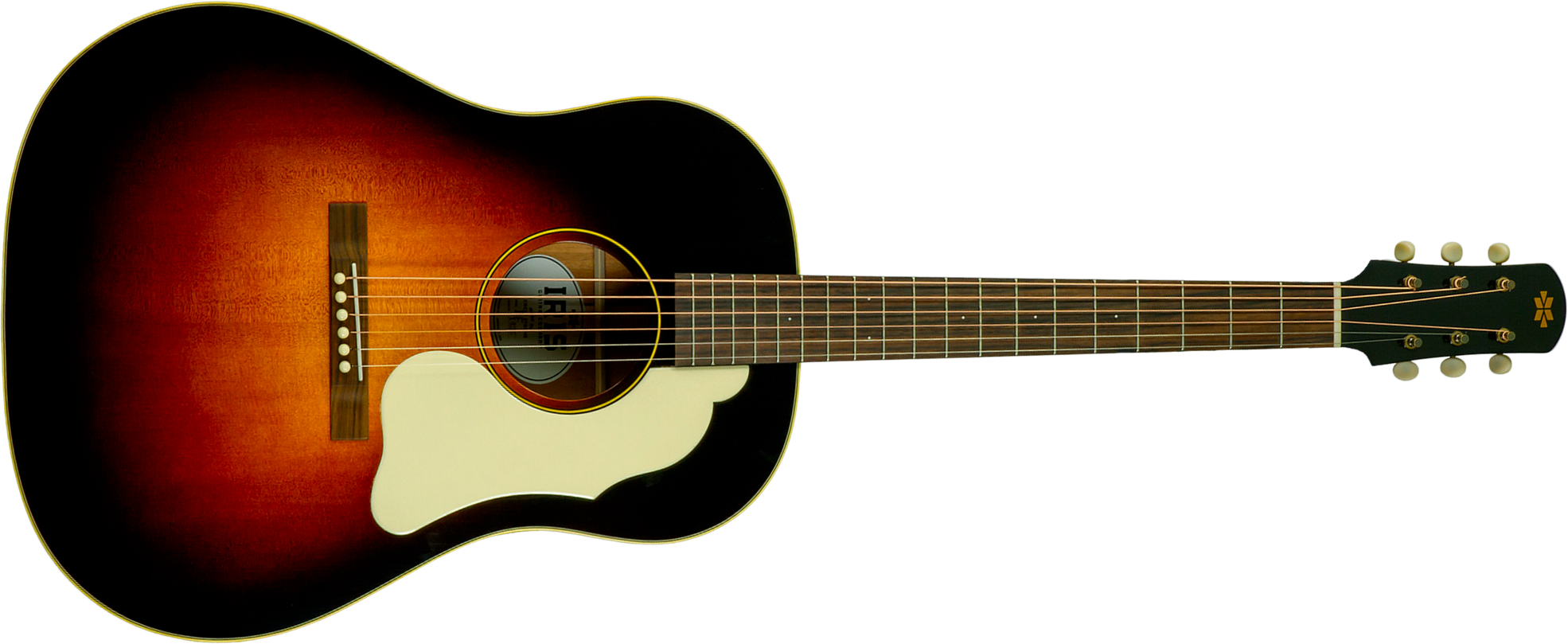 Iris Df Dreadnought Epicea Acajou Rw #1426 - Relic Tobacco Burst - Folk gitaar - Main picture