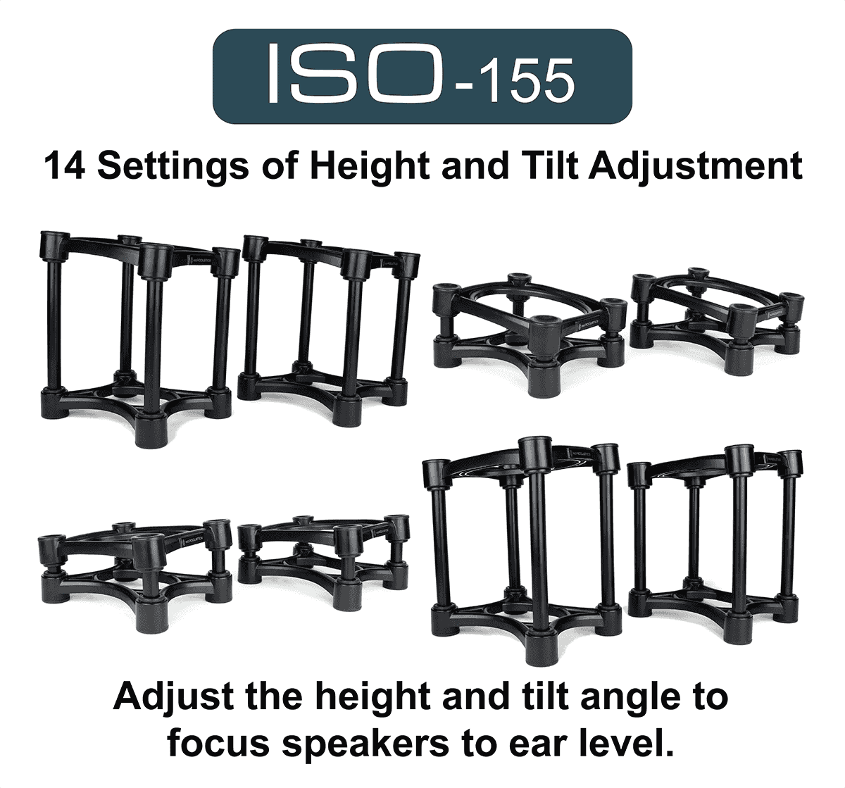 Isoacoustics Iso-155 (2 Supports) - Studiostandaard - Variation 2