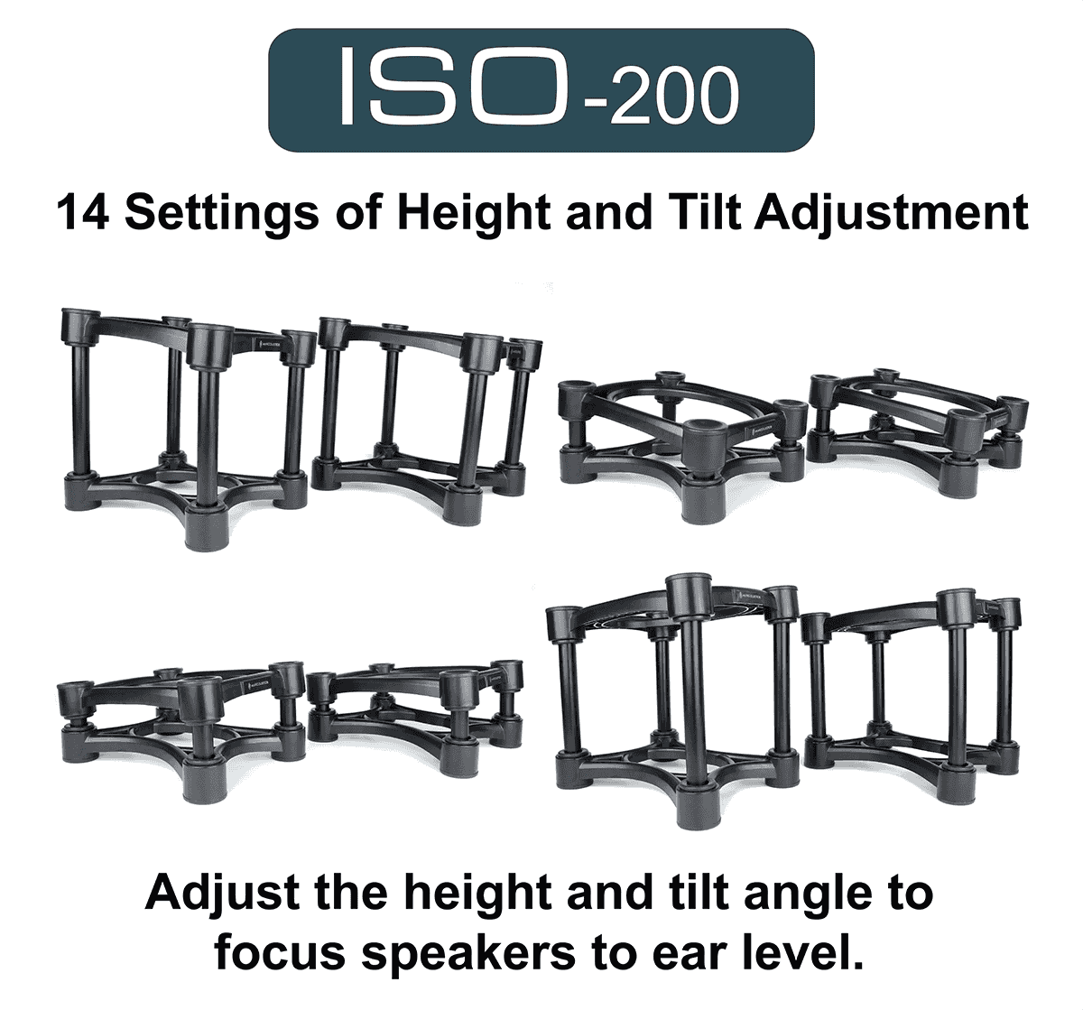 Isoacoustics Iso-200 (2 Supports) - Studiostandaard - Variation 1