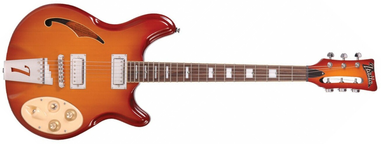 Italia Rimini 6 - Honey Sunburst - Semi hollow elektriche gitaar - Main picture