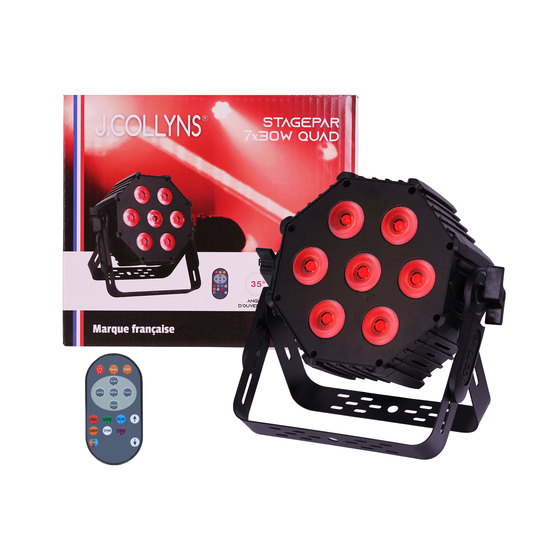 J.collyns Stagepar 7x30w Quad - LED-podiumspots - Variation 10
